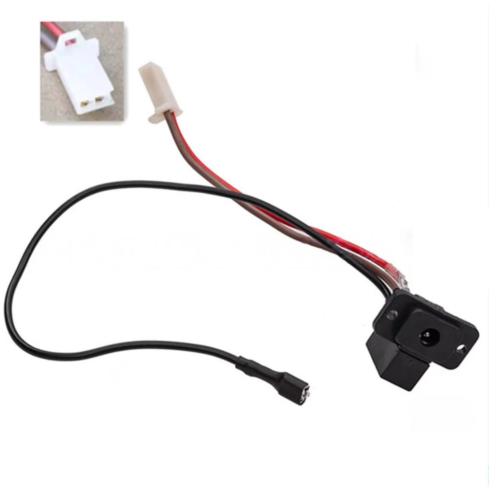 1pc Children Electric Vehicle Charger Socket 6V/12V/24V Round Children's Electric Car Charging Port With Integrated Fuse Protect