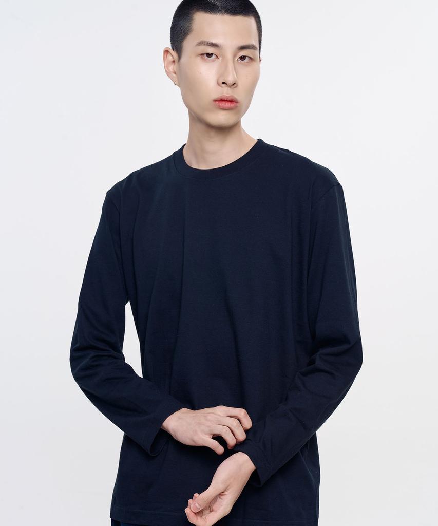 Yunaitideuaeseul [2Pack] Basic Plain Long Sleeve T-Shirt (Type B)