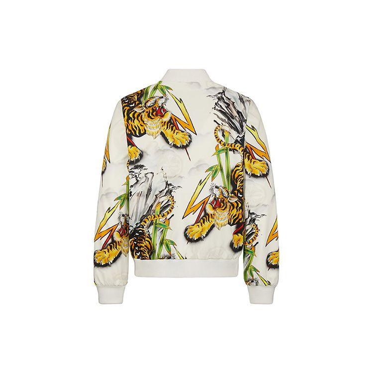 Evisu Seagull Embroidery And Tiger Ink Painting Fitted Baseball Collar Jacket Men jackets 2ESHTM0JK716XX