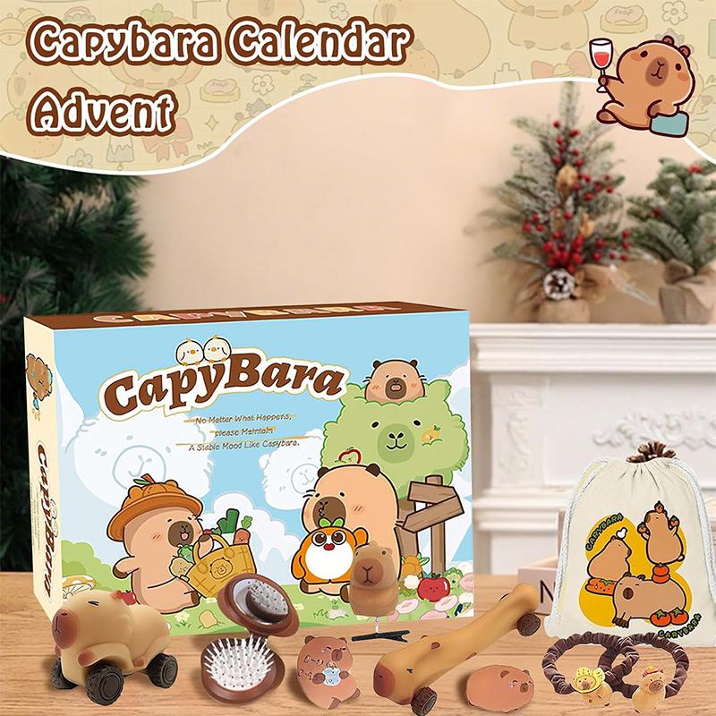 Capybara Advent Calendar Blind Box Gifts For Children Christmas Decorations New Year's Eve Decorations New Year Decor Keychain