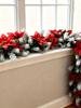 Garland coniferous 180 cm plastic white