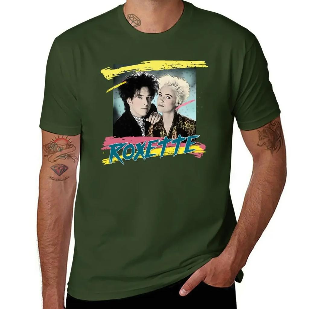 Roxette T-Shirt hippie clothes plain funny t shirts for men