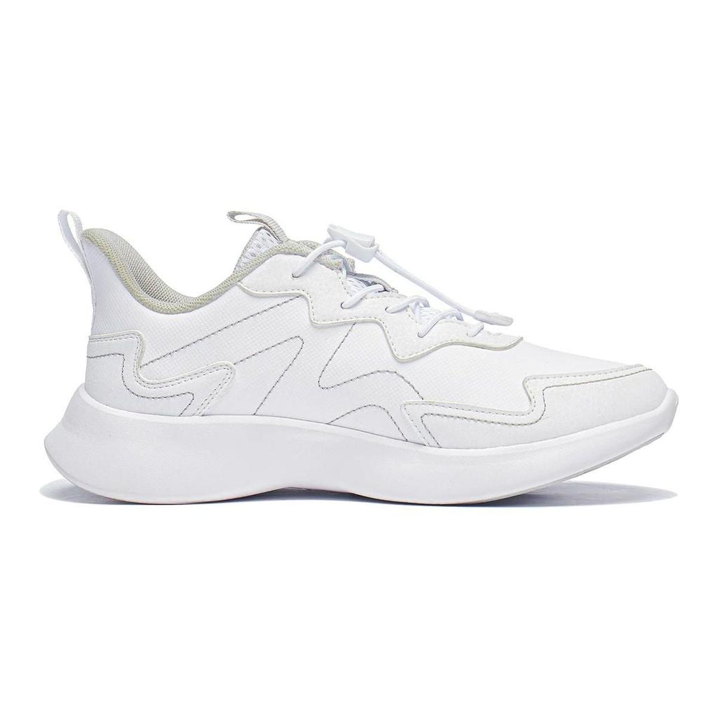 Dětské Li Ning Ling Yue 3.5 Pohodlné tlumící nárazy Odolná obuv pro volný čas Dětská obuv Bílá YKCT114-15