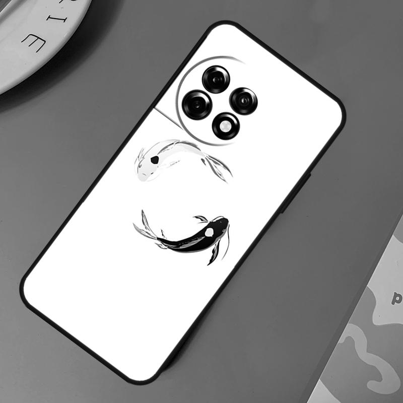 Koi Fish Yin Yang Case For OnePlus 12R 10T 10R 9RT 9 10 Pro OnePlus 12 11 Nord 3 2T CE 2 Lite N20 N10 Cover