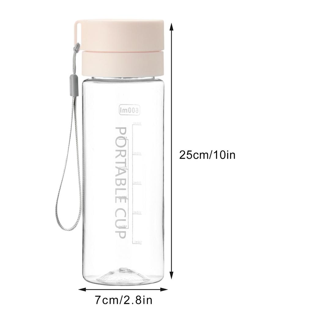 800ml High Appearance Dual Lid Plastic Cup Large Capacity Student Fitness Sports Water Bottle Portable Plastic Water