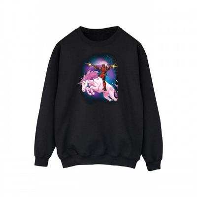 Mens Deadpool Space Unicorn Sweatshirt
