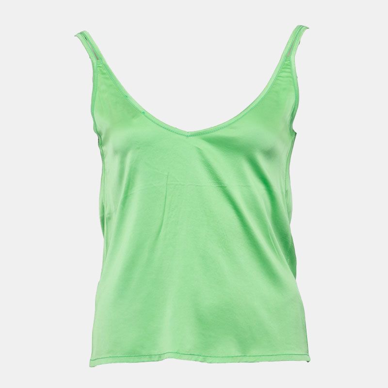 

DIXIE Women s Light Green V-Neck Satin Camisole M зелёный