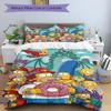 3Pcs Simpsons Dragon Adventure Bedding Set Quilt Cover Pillowcase Home Christmas Xmas Halloween Gift 1 Duvet Cover 2 Pillowcase S921729
