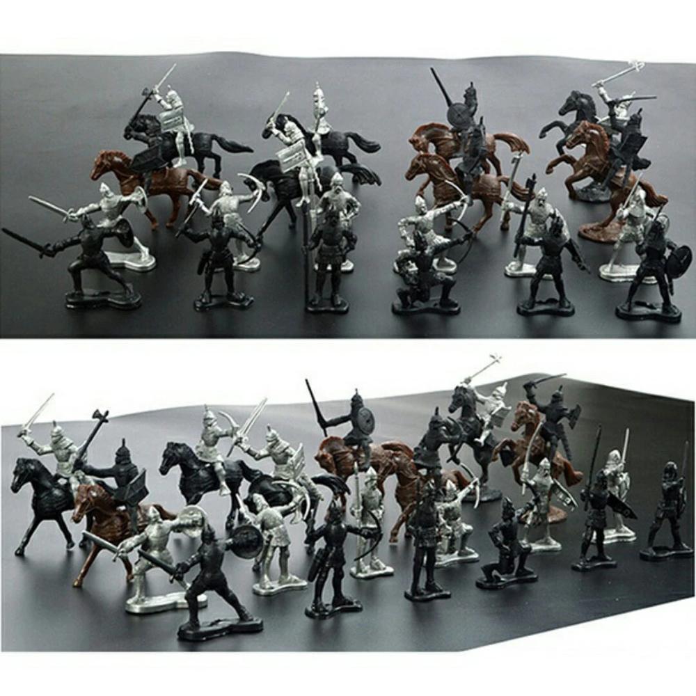 Figures Army Men Sandbox Game Soldier Model Toy Soldier Toy Knights Figure Models Medieval Knights