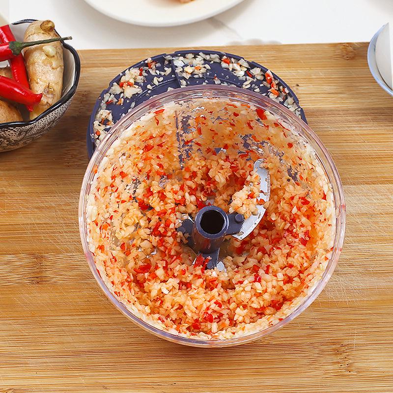 Stainless Steel Manual Garlic Press and Chopper for Garlic, Chili, and More