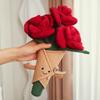 Everlasting Plush Rose Bouquet Toy With Smiley Face Soft Simulated Flower Decor  Romantic Valentine‘S Day Gift For Girls Kids