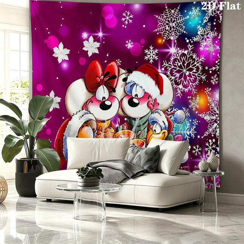 Diddl Custom Name Wall Tapestry Aesthetic Wall Hanging Printed Fabric Blanket Decorative Tapestries for Bedroom Living Room Home Decor