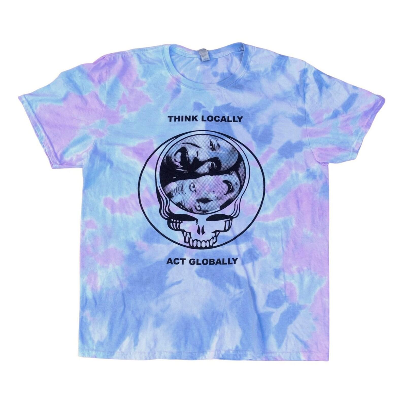Think Local Act Global Tee Purple Sticky Punch Variant 4XL