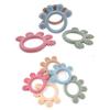 BPA Free Baby Teething Toys Anti-Crying Infant Chew Toys Portable Silicone Teething Ring  Newborn