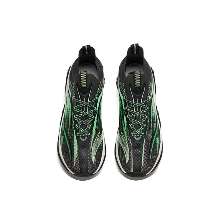 Anta Keep Moving Pro Running Shoes 'Black Green' Men's 112145596-6