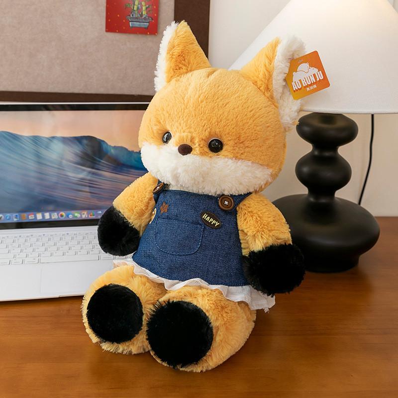 

Wolf Fox Plush Toy Cute Forest Animals Stuffed Animal Kids Adorable Cuddly Gift жёлтый