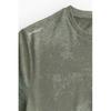 H M dryMove Sport Top kHaki Green Pattern