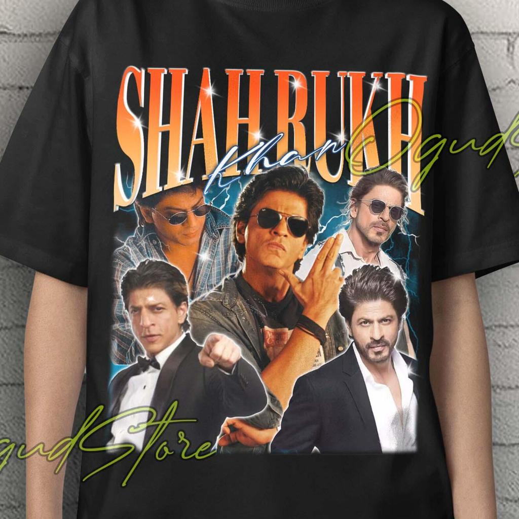 Shah Rukh Khan, Tričko Shah Rukh Khan, Vintage tričko Shah Rukh Khan, Retro dárek Shah Rukh Khan, Oblečení pro fanoušky Shah Rukh Khan