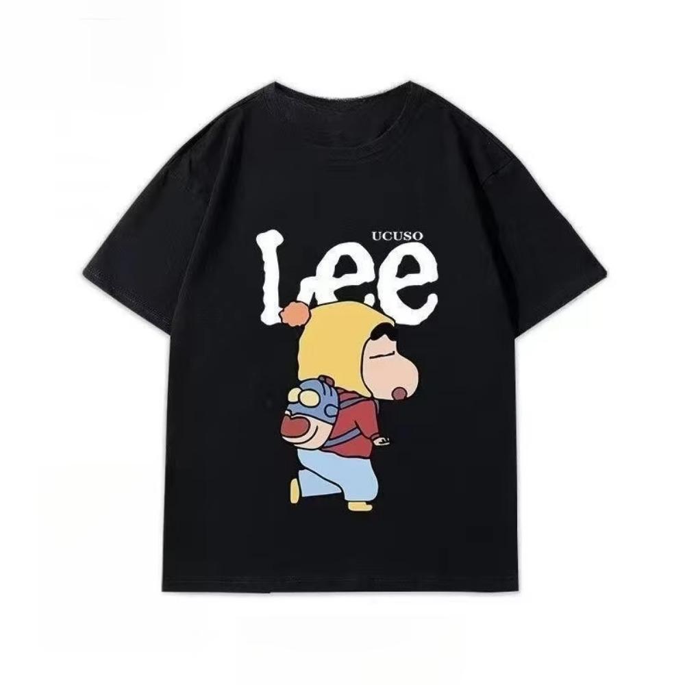 Crayon Shin-chan Joint T-shirt Men's and Women's Trendy Brand Short-sleeved Summer Pure Cotton Half-sleeved Loose Couple Top