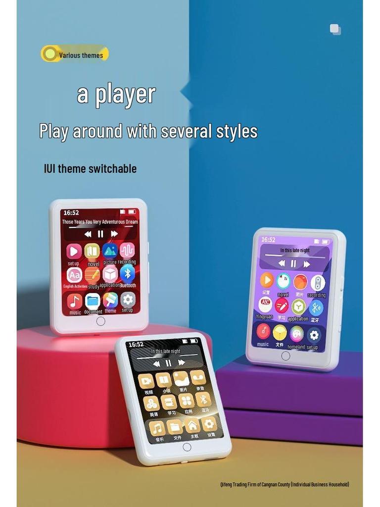 Neuer Walkman MP3-Player: Hochauflösender Touchscreen, Bluetooth, MP4/MP5-Kompatibilität für Musik