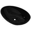 VidaXL Oval Ceramic Sink Hand Wash Basin Countertop Washbasin Bathroom Home 140675