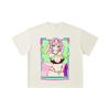 260 GSM Double Yarn 32 Count 100% Cotton Demon Slayer V53 Mitsuri Waifu Print Unisex Heavy Cotton T Shirt