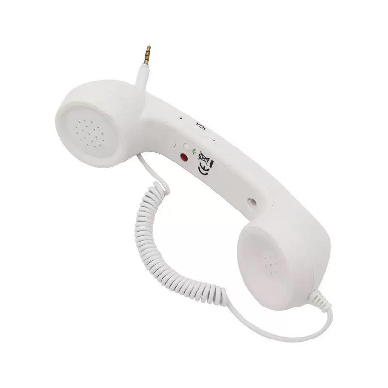 Micrófono de Teléfono con Auricular Grande Retro Anti-Radiación - Teléfono Auricular Regalo Genial