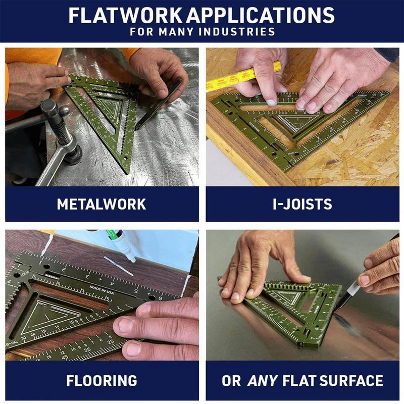 Innovative Rafter Square Tool Multi-purpose Carpentry Squares Right Angle Ruler Rafter Square  Woodworking Measurement Tool