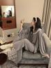 Korean Style Pajama Set: Women's Cute Lace Doll Collar, Long Sleeve & Pants for Spring/Autumn