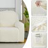4-teiliger Stretch-Liegesessel-Überzug Jacquard-Liegesesselbezüge mit Seitentasche Rutschfest 1-Sitzer Sofa Möbelprotektoren
