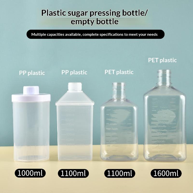 Multi Purpose Squeeze Bottle with Lid for Coffee Syrup Honey Ketchup Sauce Kitchen Dispenser for Food Prep Storage