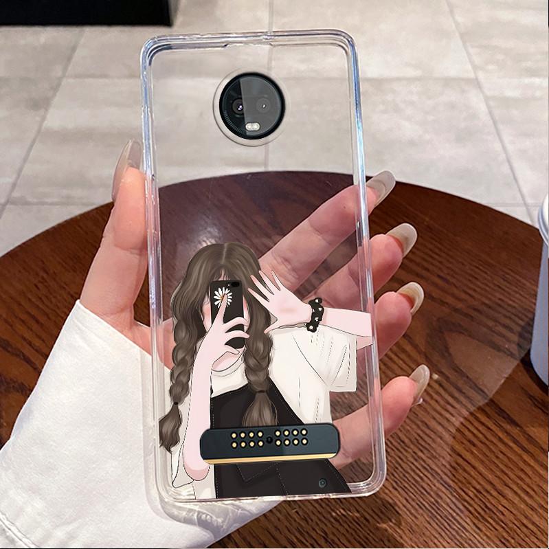 Für Motorola Moto Z3 Play XT1929 Hülle Klar Luxus Niedlich Liebeshase Lustig TPU Weiches Silikon Handyhülle Moto Z3 Play Rückabdeckung