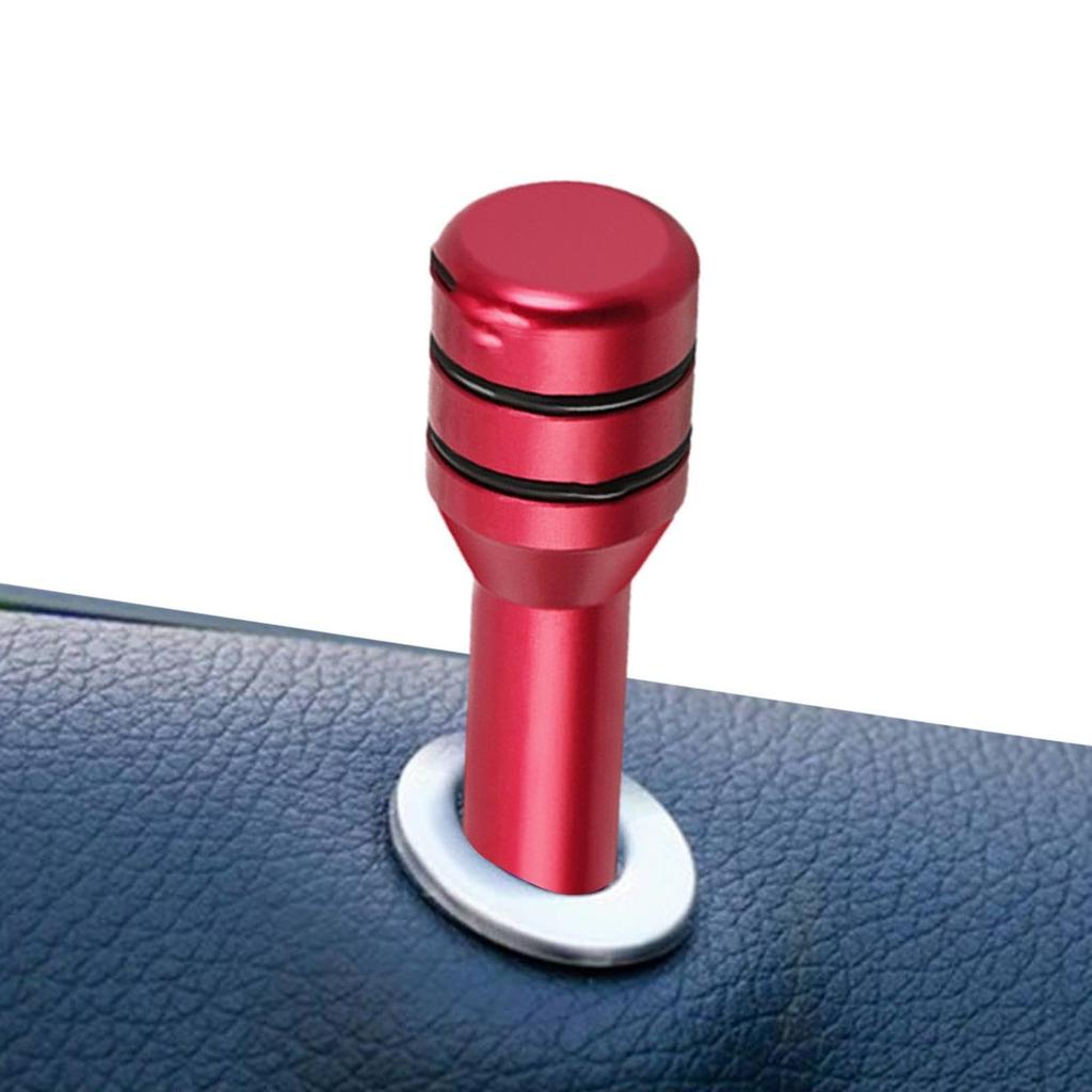 Auto Door Lock Pin Cover - Interior Knob Pull Pin Aluminum Alloy, Trunk Multi