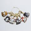 6PCs/Set Multicolor Cartoon Cute Cat Locking Knitting Stitch Markers Matel Crochet Latch DIY Removable Knitting Tool Accessories