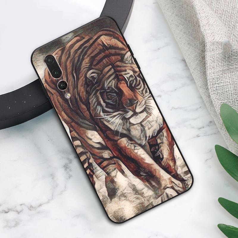 Ferocious Tiger Animal Case For Huawei Nova Y73 Y72 Y70 Y90 Y60 Y61 Y91 12s 12i 11i 8i 9 10 SE P40 Lite P60 P30 Pro