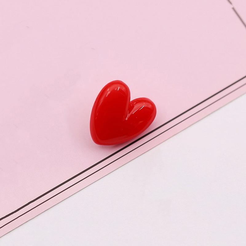 Red Heart Shape Brooch Cute Heart Brooches Romantic Mini Accessories Wedding Party Jewelry Gift