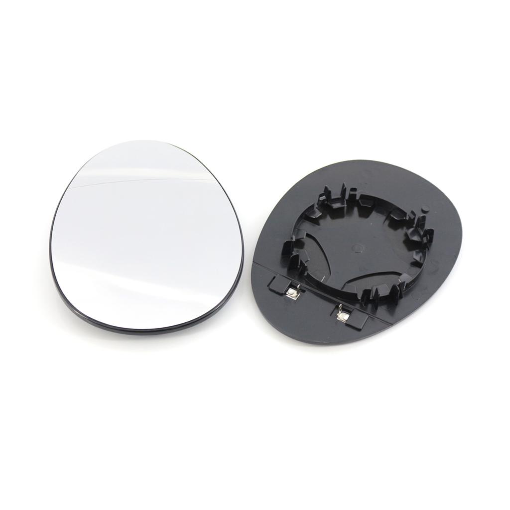 Rearview Mirror Glass with Clip Replacement for BMW Mini R55 R56 R57 2007 To 2014 2pcs Heated Left