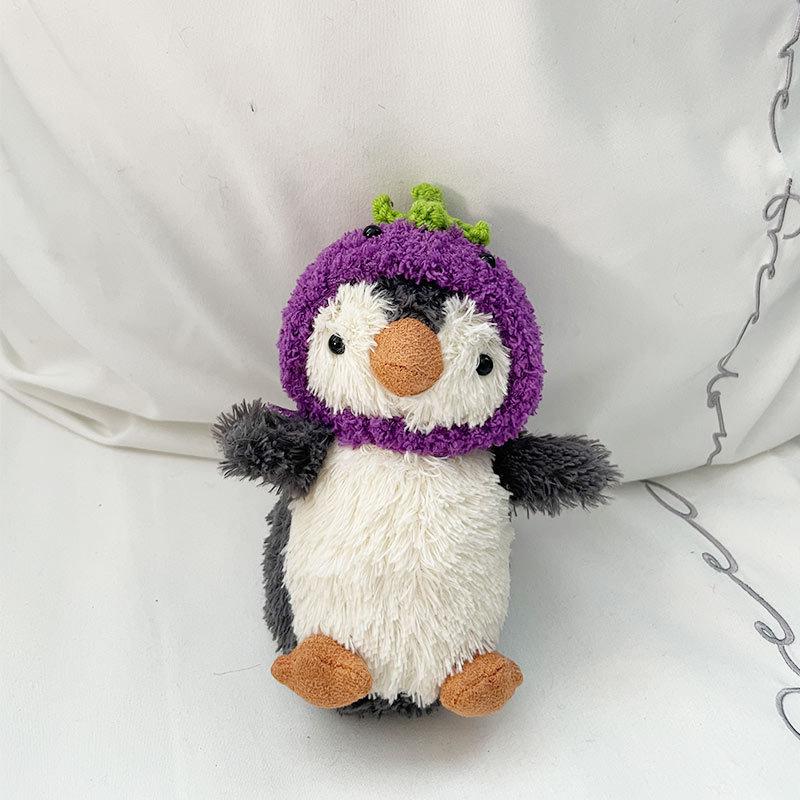 Cute Plush Little Penguin Penguin School Bag Pendant Cute Plush Doll Creative Female Keychain Pendant