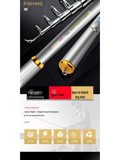 Ensemble de cannes à pêche en mer ultra-fines en fibre de carbone