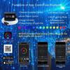 New 12V Fiber Optic Star Ceiling Lights Kit Smart APP Control LED Engine Car Starry Sky Fiber Optic Light Effects Remote Control