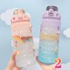 2 Liter Water Bottle Stay Hydrated Motivated Leak Proof Plastic Sport Bottle Reminder Times Sports Outdoor Fitness Office Indoor