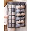 Double-Sided Bra & Underwear Storage Bag, Hanging Organizer With Front & Back Compartments For Bras