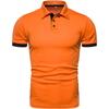 Men's Short Sleeve Polo Shirt Lapel Collar Solid Golf Clothing Men Casual Button Polo Shirts