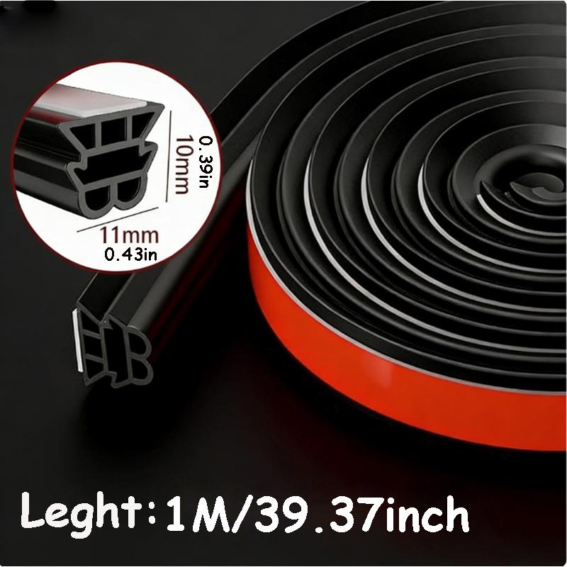 3-Layer Seal Strip Car Door Seal Strips Sound Insulation Weatherstrip Accessories Auto 5M Rubber Strips