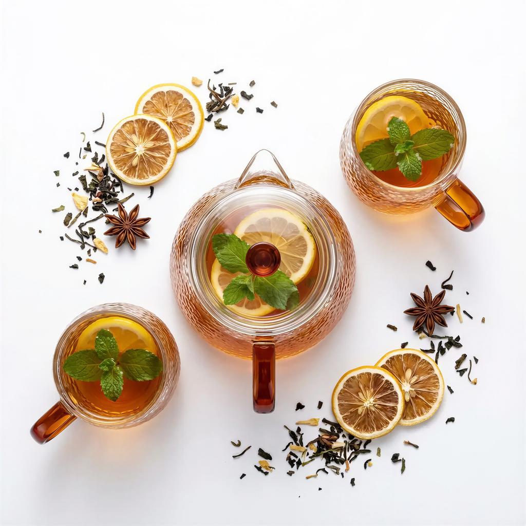 GLASS JUG TEA INFuser 1L WITH FILTER 2 GLASSES AMBER EAR