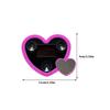 Gevrkjenp Car LED Light - Heart Shape Solar Window Light, Neon Mini LED Light