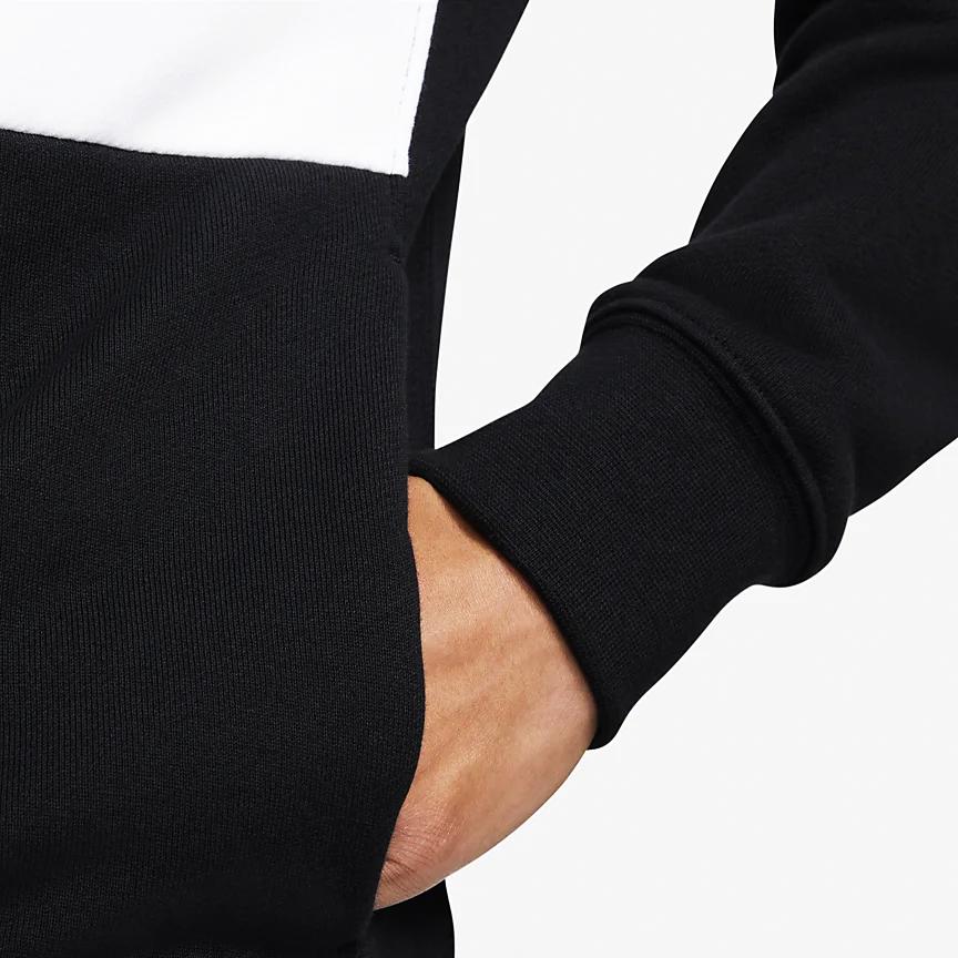 Nike Club Fleece Color Block Hoodie Men Hoodies Black FB7416-010