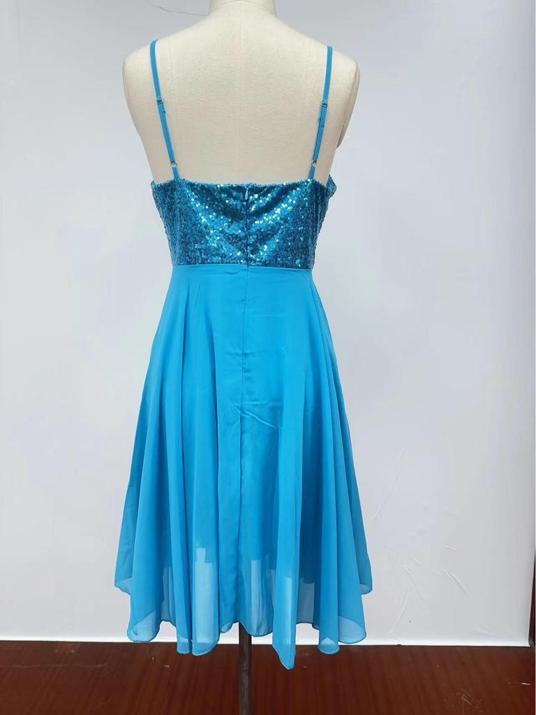 Elegante Vestido de Noche de Lentejuelas 2024 para Eventos Europeos, Americanos y de Oriente Medio