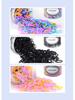 Children's Soft Hair Ties: Damage-Free Black and Colorful Rubber Bands for Girls and Babies