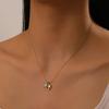 Gold Starfish Pendant Necklace Turquoise Blue Star Charm Necklace for Women Daily Wear